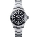 Davosa Ternos Diver with Loupe Tri Link Black Dial Watch