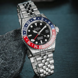 Davosa Ternos GMT Red Blue Penta Link Watch