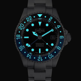 Davosa Ternos GMT Blue Black Tri Link Watch