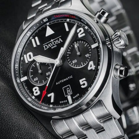 Davosa Newton Chronograph Steel Bracelet Watch