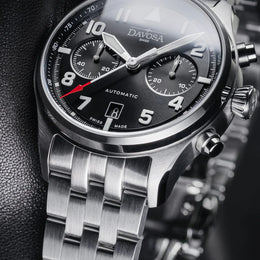 Davosa Newton Chronograph Steel Bracelet Watch