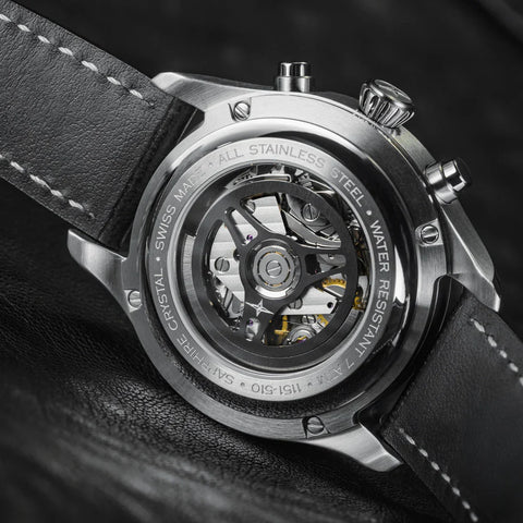Davosa Newton Chronograph Leather Strap Watch