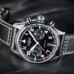 Davosa Newton Chronograph Leather Strap Watch