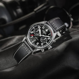 Davosa Newton Chronograph Leather Strap Watch
