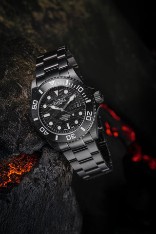 Davosa Ternos Professional Black Rock Limited Edition Watch detailed product view