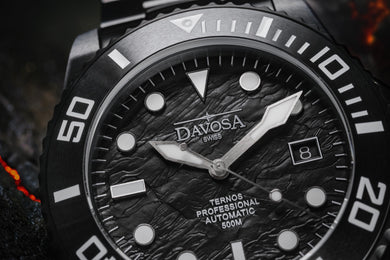 Davosa Ternos Professional Black Rock Limited Edition Watch detailed product view