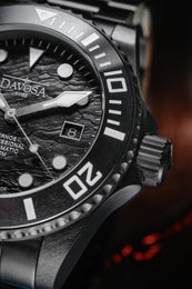 Davosa Ternos Professional Black Rock Limited Edition Watch detailed product view
