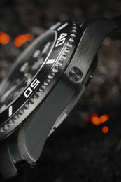 Davosa Ternos Professional Black Rock Limited Edition Watch detailed product view