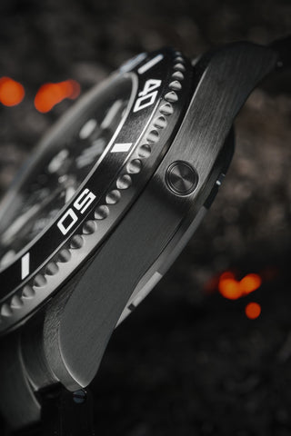 Davosa Ternos Professional Black Rock Limited Edition Watch detailed product view