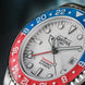 Davosa Ternos GMT Lucent Blue Red Black Rubber Watch