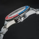 Davosa Ternos GMT Lucent Blue Red TriaLink Bracelet Watch