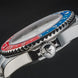 Davosa Ternos GMT Lucent Blue Red Penta Link Strap Watch