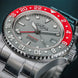 Davosa Ternos GMT Lucent Grey Red TriaLink Bracelet Watch