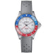 Davosa Ternos GMT Lucent Blue Red Grey Rubber Watch