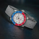 Davosa Ternos GMT Lucent Blue Red Grey Rubber Watch
