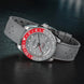 Davosa Ternos GMT Lucent Grey Red Grey Rubber Watch