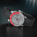 Davosa Ternos GMT Lucent Grey Red Black Rubber Watch