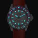 Davosa Ternos GMT Lucent Grey Red Red Rubber Watch