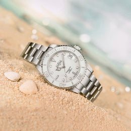 Davosa Ternos Diver Lady White Watch lifestyle image