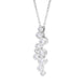 18ct White 1.02 Diamond 10st Bubble Pendant & Chain
