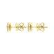18ct Yellow Gold 0.25 4 Stone Diamond Cluster Stud Earrings