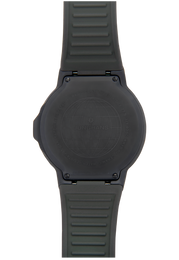 Junghans Force Mega Solar Watch with black dial, rubber strap, ceramic case