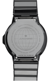 Junghans Force Mega Solar Watch with black dial, ceramic strap, ceramic case