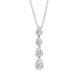 18ct White Gold 0.89ct Diamond Drop Necklace