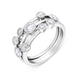 18ct White Gold 0.85ct Diamond Bubble Ring