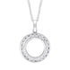 18ct White Gold 0.25ct Diamond Circle Necklace
