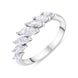 18ct White Gold 0.94ct Diamond Graduating Marquise Ring