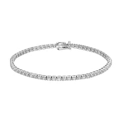 18ct White Gold 1.35ct Diamond Tennis Bracelet