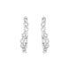 18ct White Gold Diamond 0.32ct Claw Set Hoop Earrings