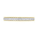 18ct Yellow Gold 0.20ct Diamond Half Eternity Millgrain Ring