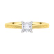 18ct Yellow Gold GIA Certified EVS1 0.40ct Diamond Princess Cut Solitaire Ring