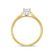 18ct Yellow Gold GIA Certified EVS1 0.40ct Diamond Princess Cut Solitaire Ring