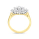 18ct Yellow Gold 1.27ct Diamond Cluster Ring