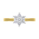 18ct Yellow Gold 0.34ct Diamond Cluster Ring