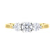 18ct Yellow Gold 1.00ct Diamond Three Stone Ring