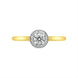 18ct Yellow Gold 0.31ct Diamond Round Cluster Ring