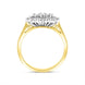 18ct Yellow Gold 0.60ct Diamond Baguette Cut Vintage Style Cluster Ring