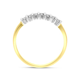 18ct Yellow Gold 0.17ct Diamond Half Eternity Ring