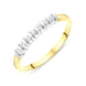 18ct Yellow Gold 0.17ct Diamond Half Eternity Ring FEU-2351