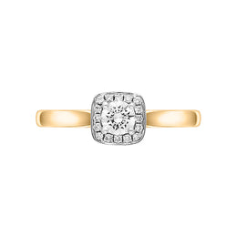 18ct Rose Gold 0.38ct Diamond Pave Cluster Ring
