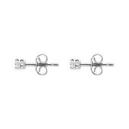 18ct White Gold 0.15ct Diamond Solitaire Brilliant Cut Stud Earrings