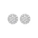 18ct White Gold 0.20ct Diamond Round Cluster Stud Earrings FEU-2777