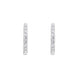 18ct White Gold 0.21ct Diamond Hoop Earrings FEU-2856