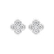 18ct White Gold 0.25ct Diamond Cluster Stud Earrings, FEU-2685.
