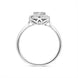 18ct White Gold 0.45ct Diamond Baguette Cut Vintage Style Cluster Ring