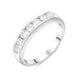 18ct White Gold 0.45ct Diamond Channel Set Half Eternity Ring, FEU-2646